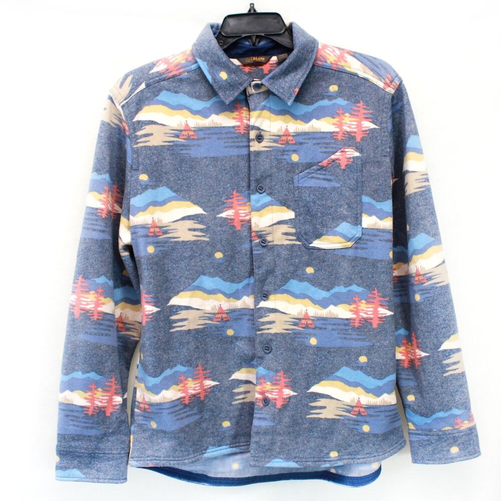 & Lore Tahoe River Mens Southwest Aztec Casual Fleece Button up shirt jacket XL